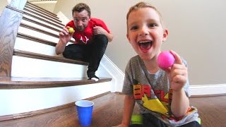 FATHER SON PING PONG TRICK SHOTS [upl. by Suhsoj164]