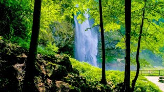 Waterfalls from Above 10 Hours No Sound — 4K Nature Screensaver [upl. by Tatia]