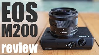 Canon EOS M200 review best BUDGET mirrorless for beginners [upl. by Esile]