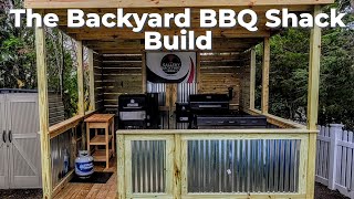 Building a Backyard BBQ Shack  Lets Tour My BBQ SHACK  first look [upl. by Wira]