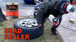 Fixing a Leaky Tire with Bead Sealer [upl. by Lalat]