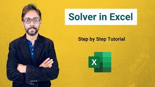 Solver in Excel  Step by Step Tutorial [upl. by Akihdar709]