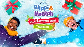 Blippi Delivers Gifts with Santa Full Holiday MOVIE MUSICAL with Blippi and Meekah [upl. by Adlog]