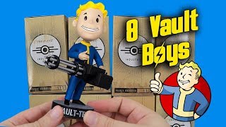 Opening 8 Mystery Vault Boy Bobbleheads [upl. by Roxana]