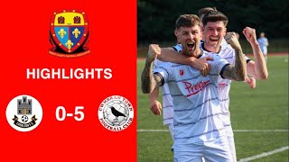 Caerleon 05 Cwmbrân Town  Gwent FA Senior cup  Quarter final highlights [upl. by Milman]