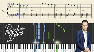 Panic At The Disco  House Of Memories  Piano Tutorial  Sheets [upl. by Esilec]