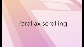 Parallax scrolling  CSS Animation tutorial [upl. by Barcot]