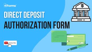 Details of a Direct Deposit Authorization [upl. by Nodle]