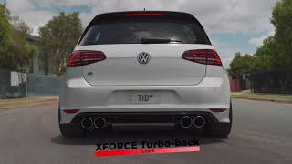 XForce Takeoff and Revs  Volkswagen Golf R MK7 XForce Exhaust System [upl. by Pirnot936]