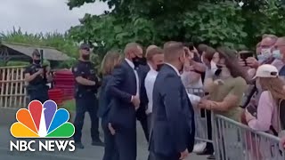 French President Macron Gets Slapped In Face During Meet amp Greet [upl. by Ecnal274]