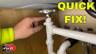 QUICK TIP FOR A KITCHEN SINK DRAIN THAT IS LEAKING [upl. by Kellda]