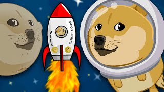 Sending Doge to the MOON DogeMiner Dogecoin Mining Simulator [upl. by Eimarej]