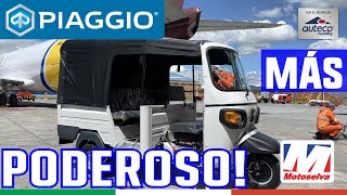 Motocarro Piaggio Auto plus 51 es el más poderoso Motoselva [upl. by Ellekim]