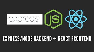 How to Create a ExpressNode  React Project  Node Backend  React Frontend [upl. by Riatsala129]