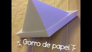 COMO HACER UN GORRO DE PAPELpapiroflxia [upl. by Vish]