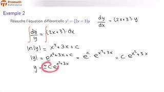 Équations différentielles à variables séparables [upl. by Brnaba]