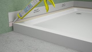 Fitting a Shower Tray  HydroHALT Installation [upl. by Margreta]