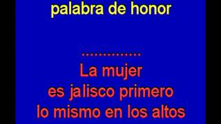 Ay Jalisco no te rajes  Jorge Negrete  karaoke Tony Ginzo [upl. by Olathe472]