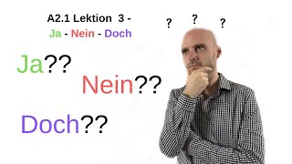 Deutschkurs A2  Ja  Nein  Doch [upl. by Rabush]