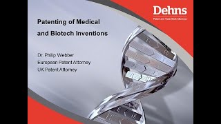 WEBINAR Patenting of Medical and Biotech Inventions [upl. by Arch]