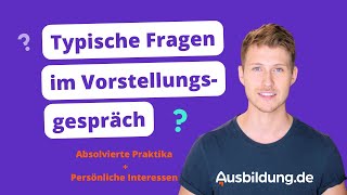 7 typische Fragen im Vorstellungsgespräch ❓ [upl. by Melar]