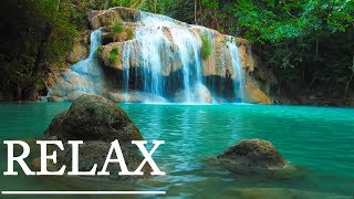 Relaxing Music and Calming 4K Waterfall Nature Sleep Relaxation [upl. by Amahcen867]