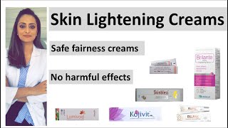 Safe skin lightening creams how to reduce dark spots  best fairness creams  dermatologist [upl. by Saduj]