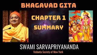 1 Bhagavad Gita  Chapter 1 Summary  Swami Sarvapriyananda [upl. by Alfons]