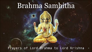 Brahma Samhitha  Govindam Adi Purusham [upl. by Nadia]