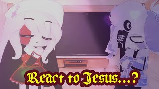 Sarvente And Ruvyzvat React to Jesus  Gacha Club  FNF Midfight masses mod  lazy  part 2 [upl. by Arodal303]