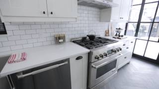 Interior Design — Crisp Clean amp Narrow BrooklynStyle Galley Kitchen Renovation [upl. by Julio]