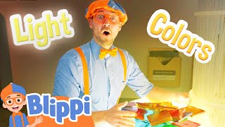 Blippi Plays with Light and Colors at the Museum  Educational Videos for Kids [upl. by Louanne393]