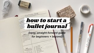 how to start a bullet journal  the ultimate guide for beginners and beyond [upl. by Neeven]