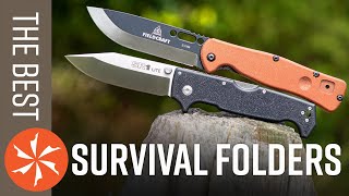 Pocketsized Survival Best Folding Survival Knives for Camping and Bushcraft [upl. by Ebarta]