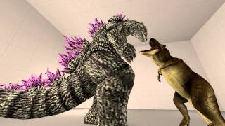 SFM Godzilla and TRex [upl. by Jerrie260]