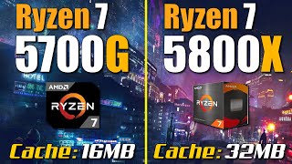 Ryzen 7 5700G vs Ryzen 7 5800X  RTX 3090 [upl. by Latif]