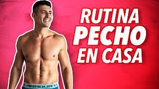 💪 RUTINA DE PECHO EN CASA  Ejercicios para PECTORALES en 10 minutos [upl. by Zerla484]