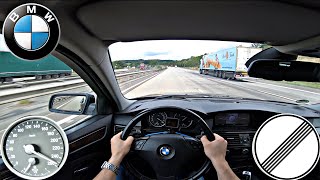 BMW 530D E60 TOP SPEED on German Autobahn 235 HP No Limit [upl. by Eltsirhc]