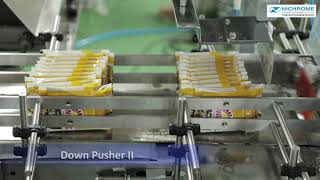 Automatic Pouch Packing System  Bundling and wrapping  Flexiwrap ST [upl. by Lorollas]