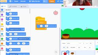 Kodlama Dersi Scratch Etkinliği Elma Toplama Oyunu Yapımı [upl. by Akinot]