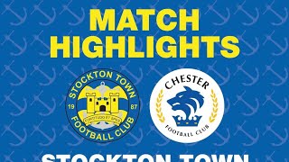 HIGHLIGHTS  Stockton Town 11 Chester FC [upl. by Hamfurd]