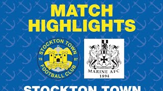 HIGHLIGHTS  Stockton Town 32 Marine AFC [upl. by Laubin]