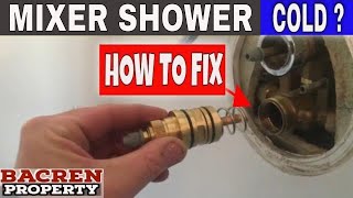 HOW TO Replace a Bristan Shower Cartridge  Fix a COLD Mixer shower in minutes [upl. by Carl]